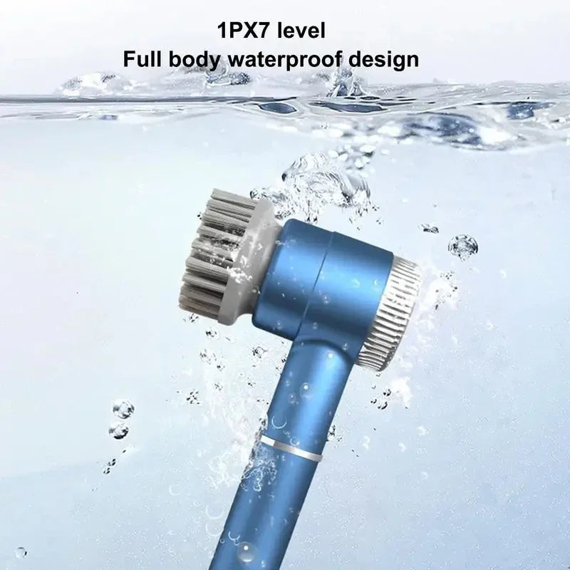 Revolutionize Your Cleaning Routine with the Zai Xiao Rechargeable Electric Cleaning Brush - Perfect for Bathrooms, Kitchens, and More!